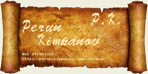 Perun Kimpanov vizit kartica